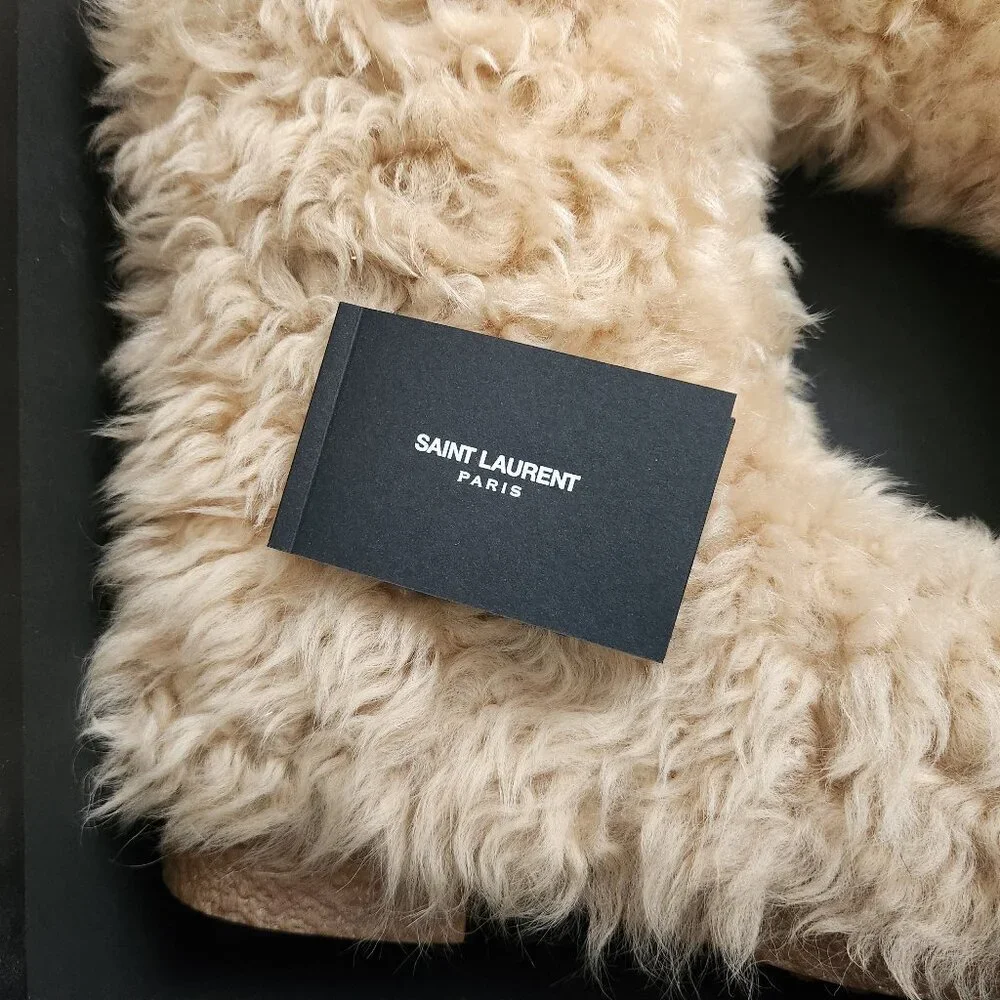 Saint Laurent Fur Lined Boots, Authentic - Picture 8 of 9